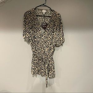 NWT Cheetah Print Blouse